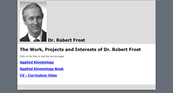 Desktop Screenshot of drrobertfrost.com
